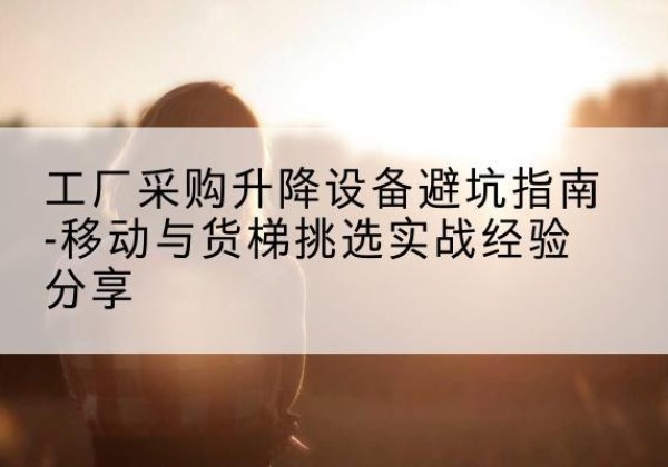 安平移动式升降机怎么选-工厂采购升降设备避坑指南-移动与货梯挑选实战经验分享